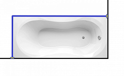 Карниз для ванны Alpen  Mars  160x70
